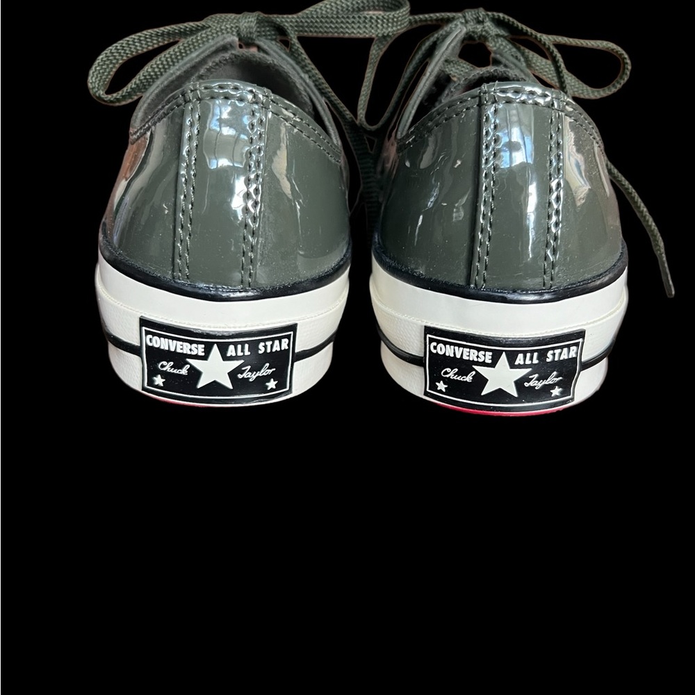 Converse Green Athletic Shoes Canvas Low-Top - Picture 3 of 8
